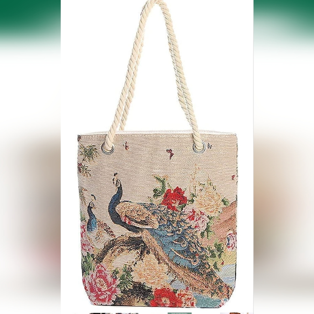Peacock tote